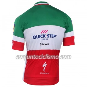 Maillot mangas cortas 2018-2019 Quick Step Campeonato de Italia